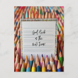 Carte Postale Bonne chance pour votre nouveau mandat scolaire