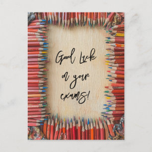 Carte Postale Bonne chance sur vos examens