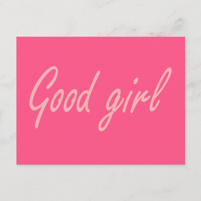 Carte Postale Bonne conception de fille (Devant)