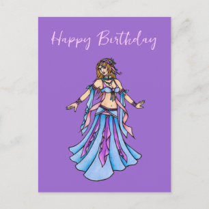 Carte Postale Bonne danseuse du ventre d'anniversaire