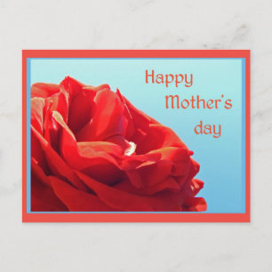 Carte Postale Bonne fête des mères - rose rose