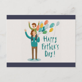 Carte Postale Bonne Fête des pères