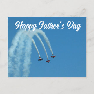 Carte Postale Bonne Fête des pères - Airshow
