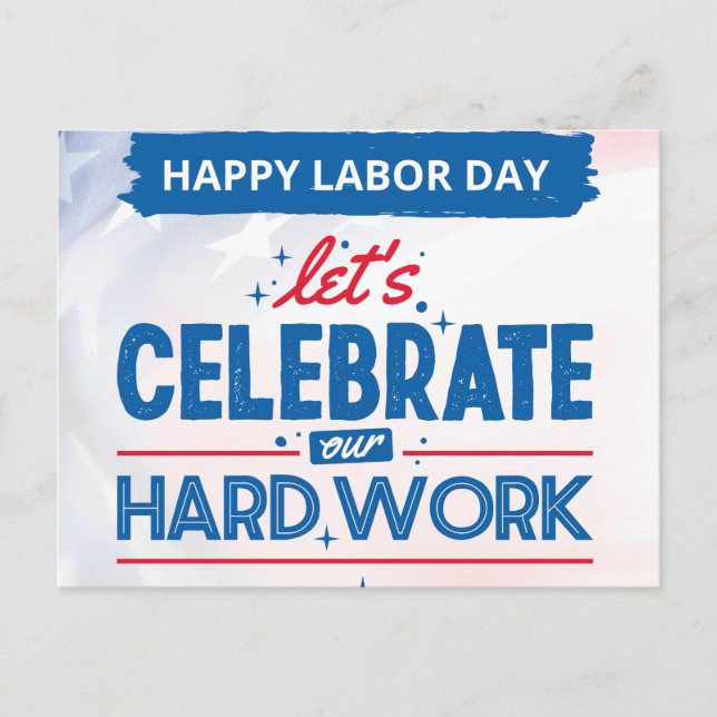 Carte Postale Bonne fête du travail (Devant)