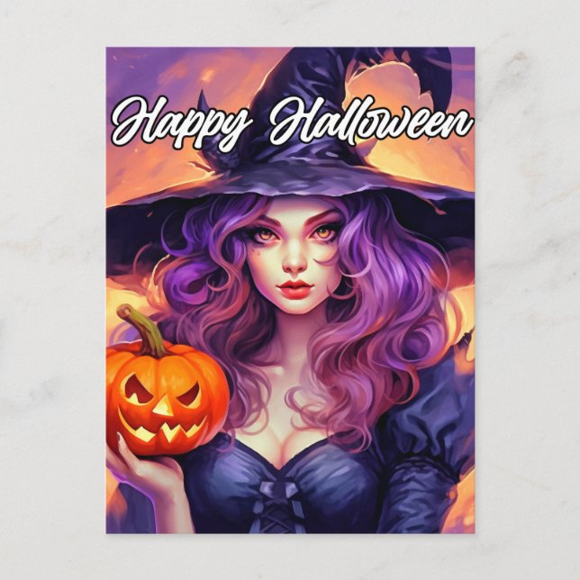 Carte Postale Bonne Halloween (Devant)