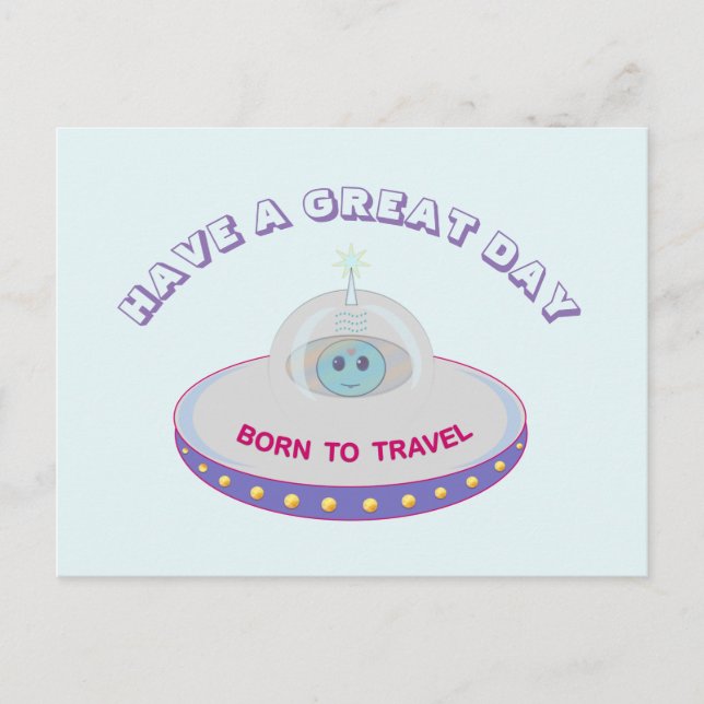 Carte Postale Bonne journée de salutations OFO (Devant)
