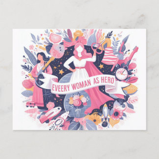 Carte Postale Bonne Journée des Femmes 2024