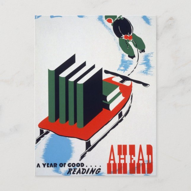 Carte Postale Bonne lecture à l'avance (Devant)