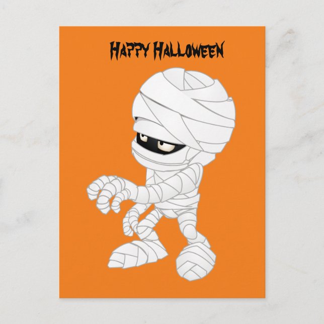Carte Postale Bonne maman d'Halloween (Devant)