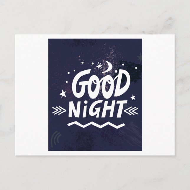 Carte Postale Bonne nuit (Devant)