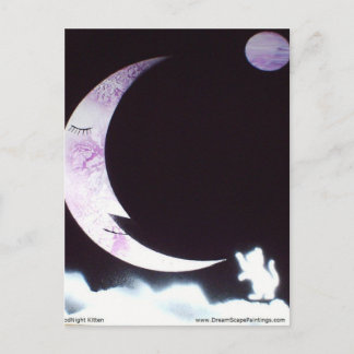 Carte Postale Bonne nuit chaton