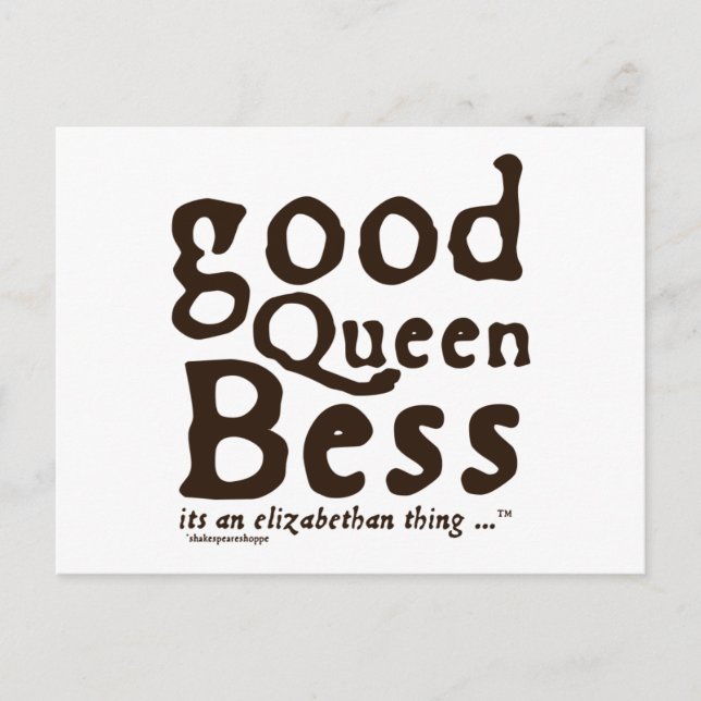 Carte Postale Bonne reine Bess (Devant)