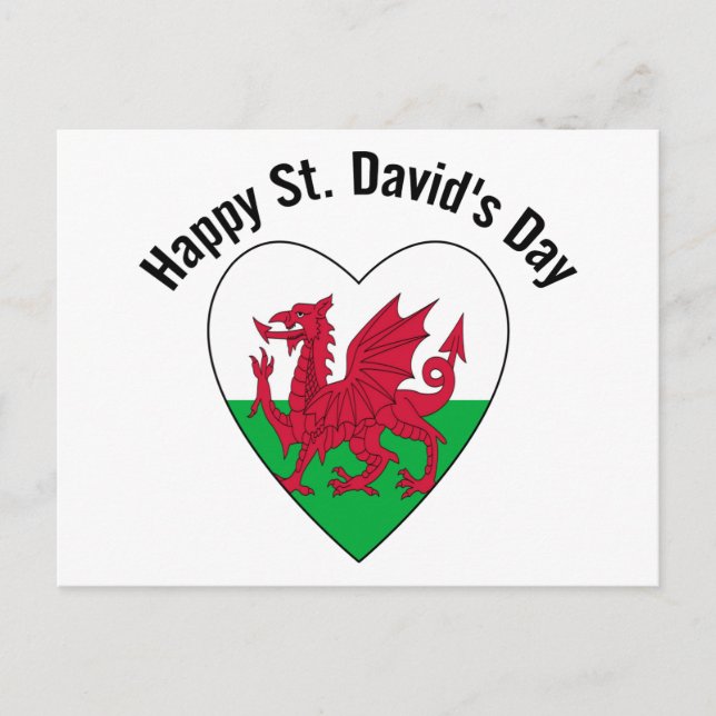 Carte Postale Bonne Saint-David's Day (Devant)