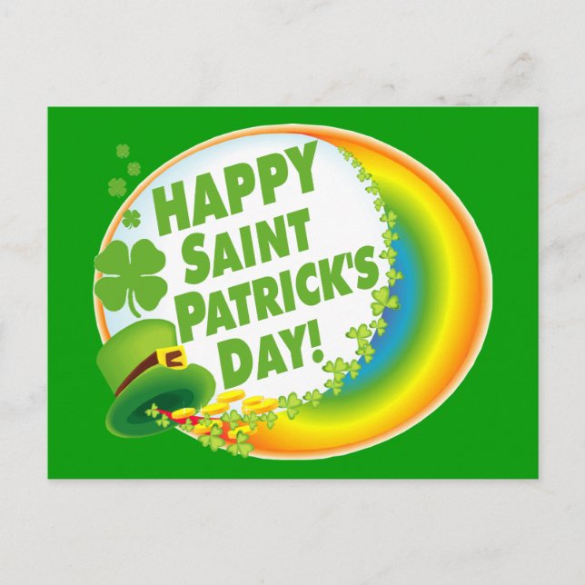 Carte Postale Bonne Saint Patrick ! (Devant)