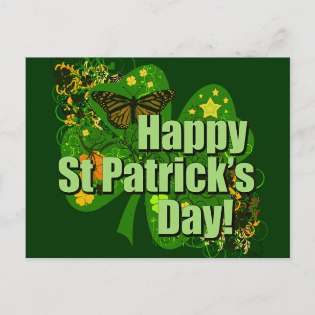 Carte Postale Bonne Saint Patrick ! (Devant)