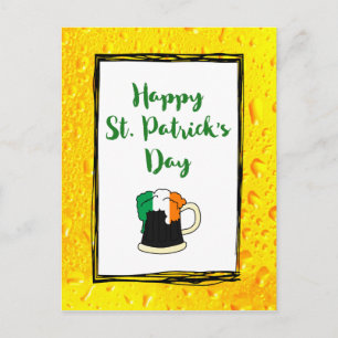 Carte Postale Bonne St. Patrick's - avec Irish Beer Mug