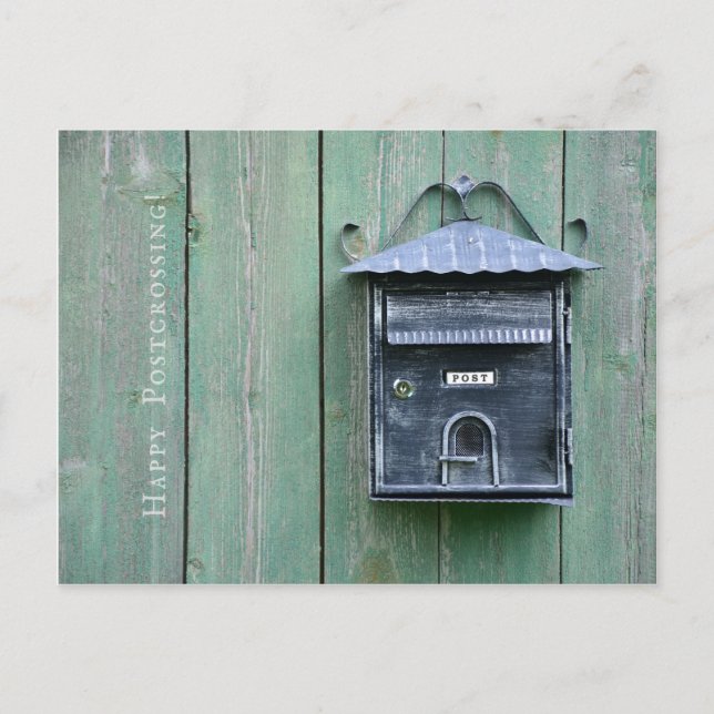 Carte Postale Bonne traversée postale ! Boîte aux lettres. (Devant)