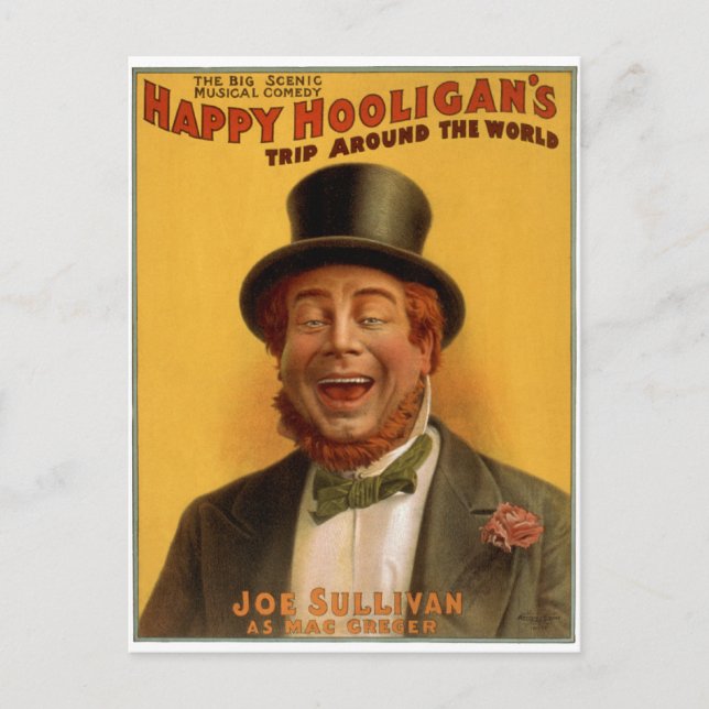 Carte Postale Bonne visite de Hooligan dans le monde (Devant)