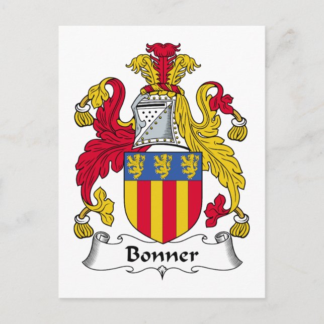 Carte Postale Bonner Family Crest (Devant)