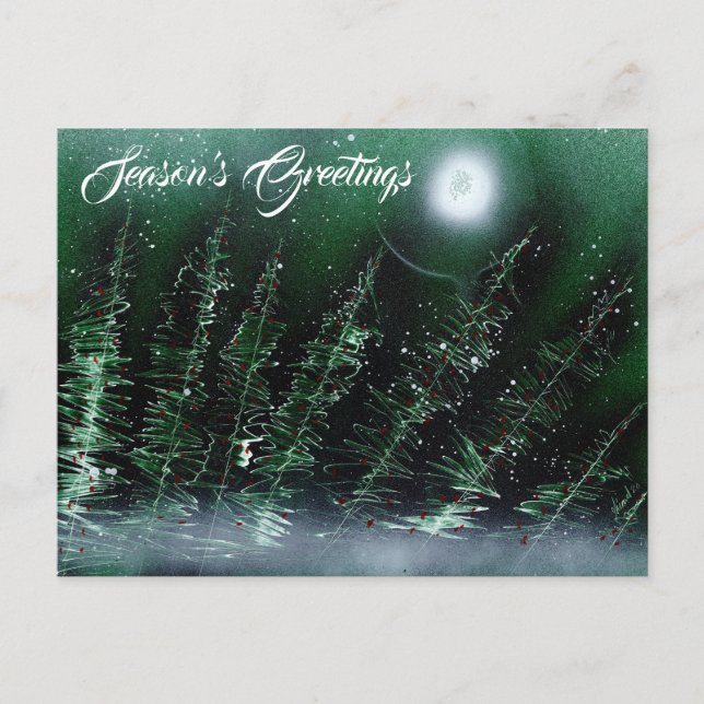 Carte Postale Bonnes Fêtes Wintergreen (Devant)