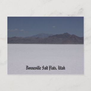 Carte Postale Bonneville Salt Flats, Utah Postcard