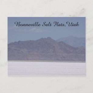 Carte Postale Bonneville Salt Flats, Utah Postcard