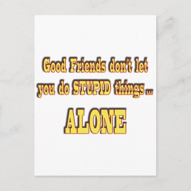 Carte Postale Bons amis (Devant)