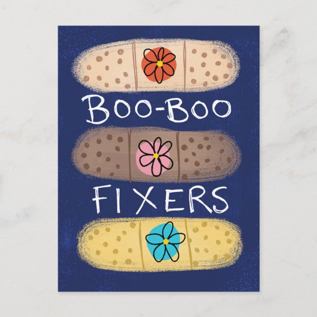 Carte postale Boo-Boo Fixer Bandaids (Devant)
