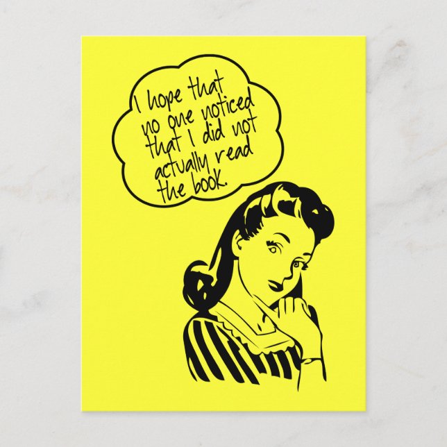 Carte Postale Book Club - I Hope - Retro (Devant)