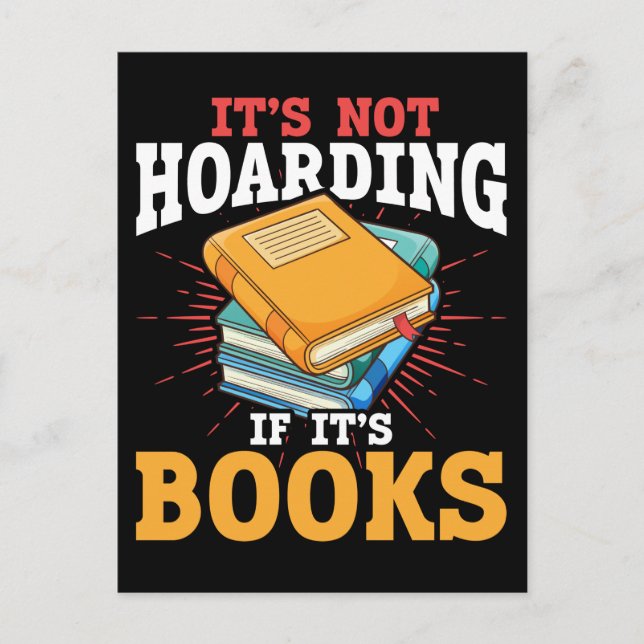 Carte Postale Book Lover Reader Humour Funny Bookworm Plaisanter (Devant)
