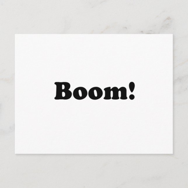 Carte Postale Boom ! (Devant)