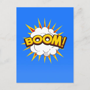 Carte Postale Boom ! Explosion de dessin