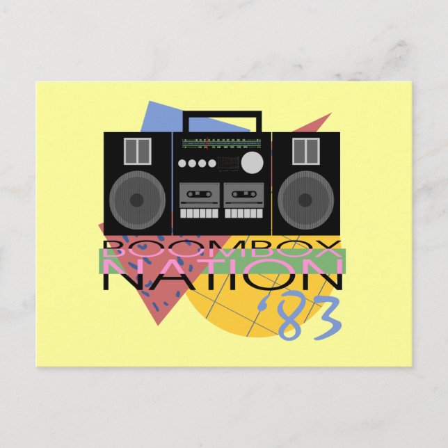 Carte Postale Boombox Nation 83 (Devant)