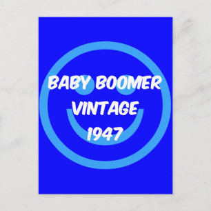 Carte Postale Boomer bébé 1947