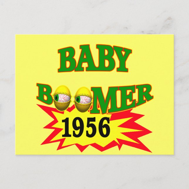 Carte Postale Boomer bébé 1956 (Devant)