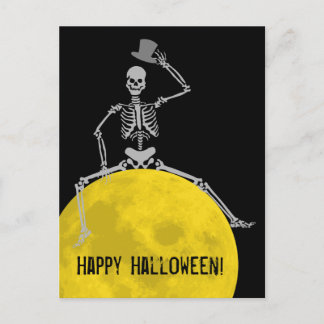 Carte Postale BOOO éffrayant de la Lune !