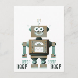 Carte Postale Boop Beep Toy Robot Postcard (lt)