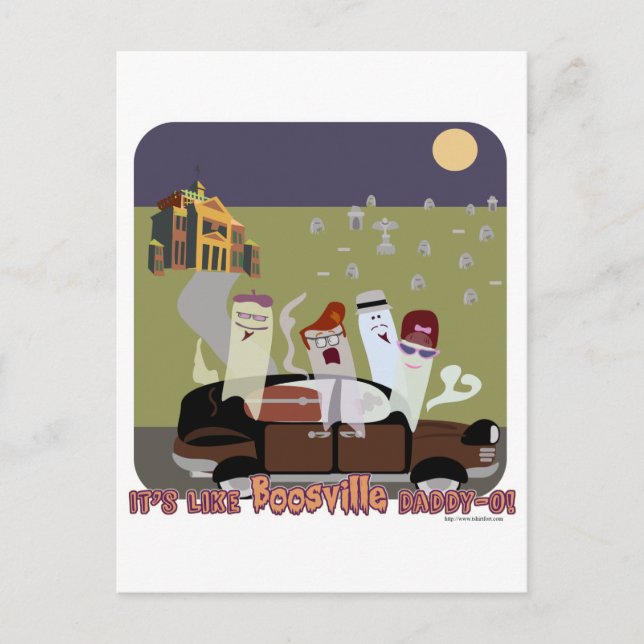 Carte Postale BoosVille Halloween (Devant)