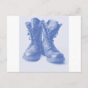 CARTE POSTALE BOOTS DE COMBAT