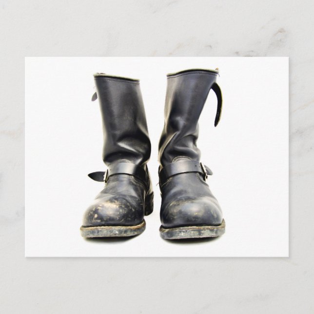 Carte Postale Boots moto (Devant)