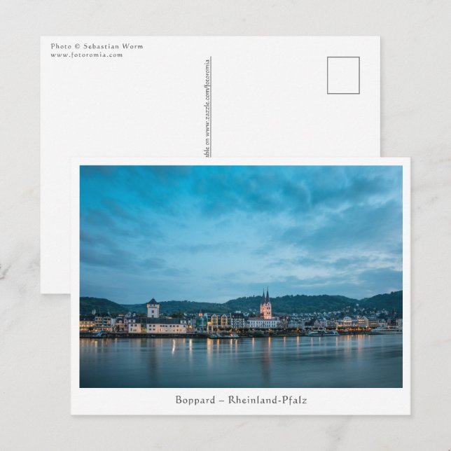 Carte Postale Boppard am Rhein (Devant / Derrière)