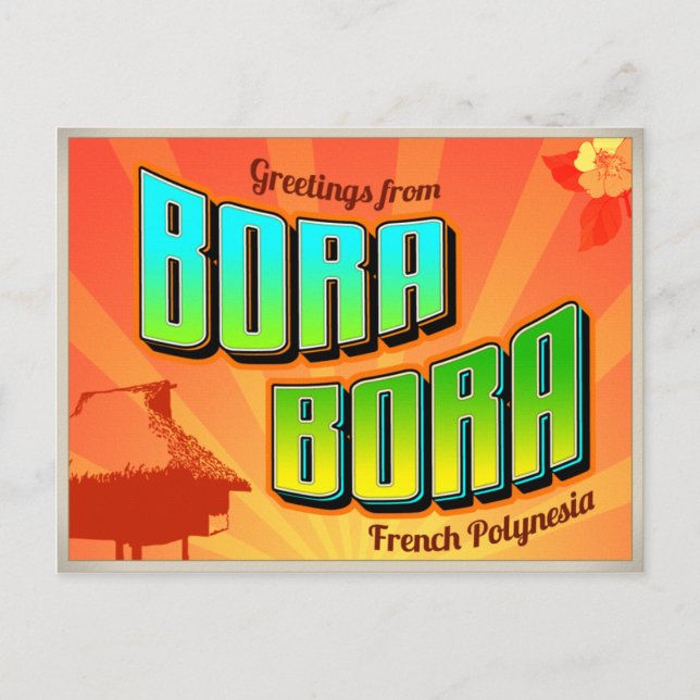 CARTE POSTALE BORA BORA (Devant)