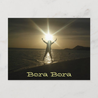 Carte Postale Bora Bora coucher de soleil