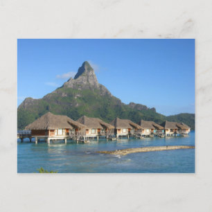 Carte Postale Bora Bora Huts