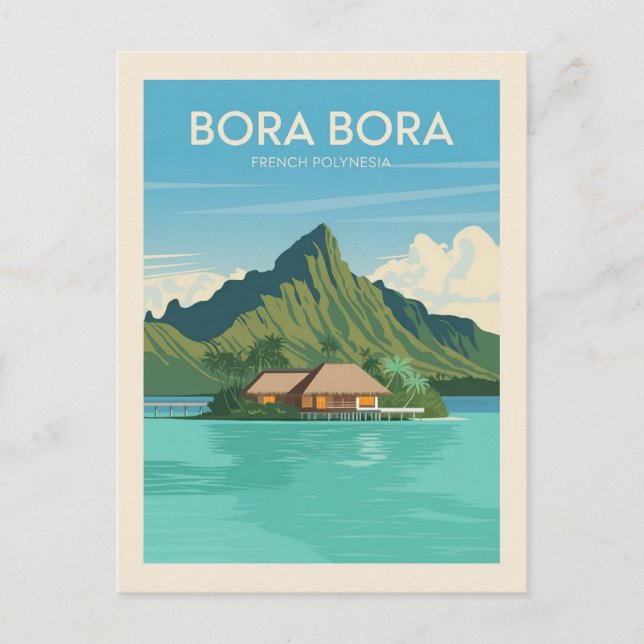 Carte Postale Bora Bora Polynésie française Voyage (Devant)