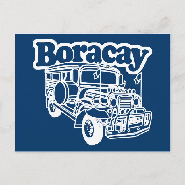 Carte Postale Boracay Jeepney (Devant)