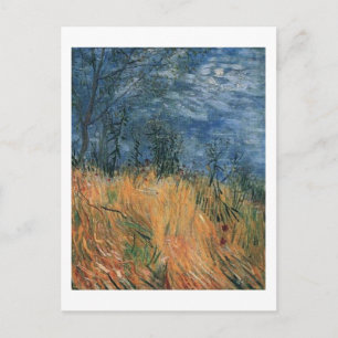 Carte Postale Bord d'un champ de blé avec des coquelicots 1887,