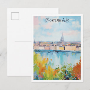 Carte Postale Bordeaux France Voyage Ville Esthétique
