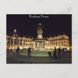 Carte Postale Bordeaux la nuit