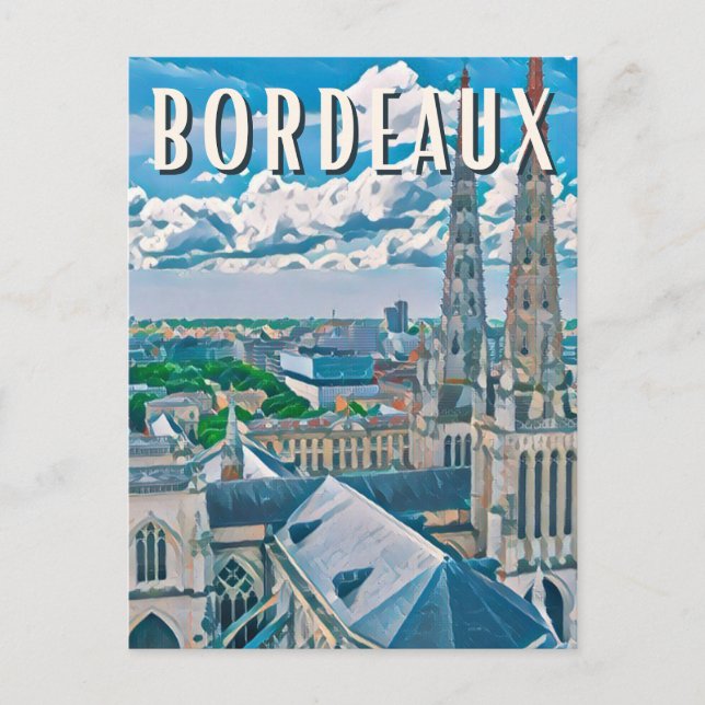 Carte Postale Bordeaux Photo Vintage  (Devant)
